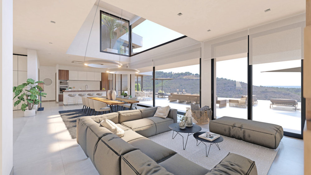 Luxury house project with panoramic views of the Peñón de Ifach.