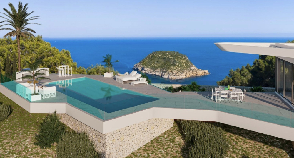 Villa de luxe avec vue sur la mer à vendre à Javea .