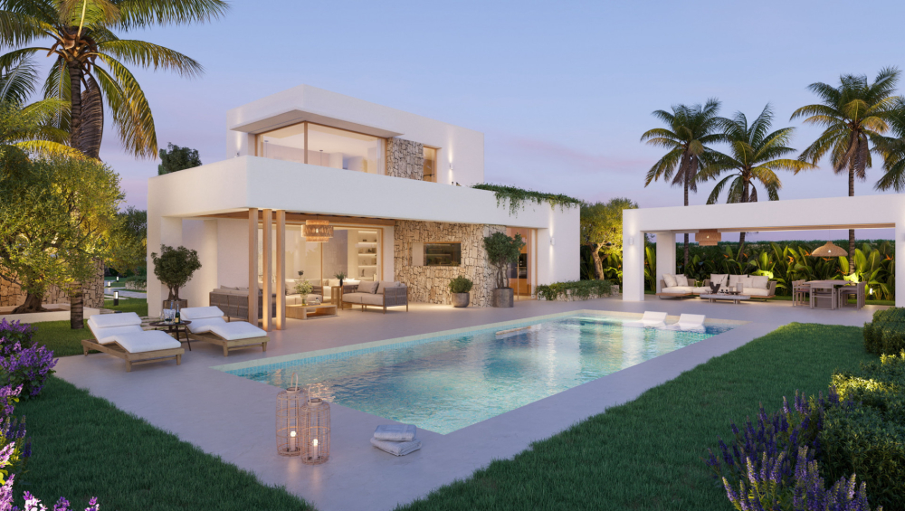 New build villa for sale in Javea with sea views