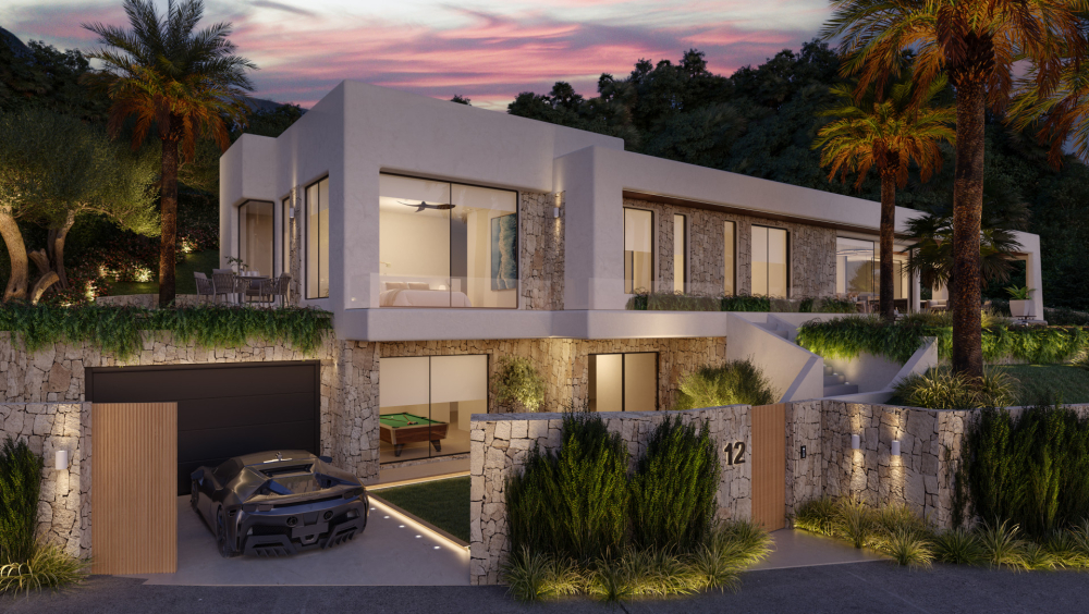 Luxury new construction Villas for sale in Jávea with sea views.